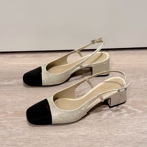 Rhinestone Heel Ballet Flats